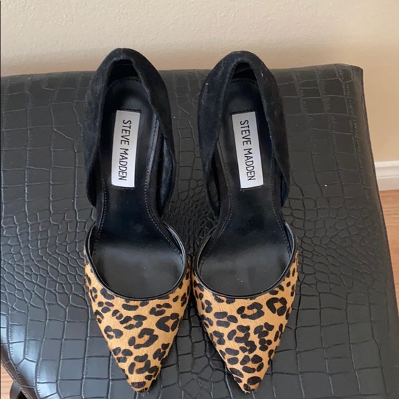 Steve Madden leopard print suede heels - Picture 5 of 6
